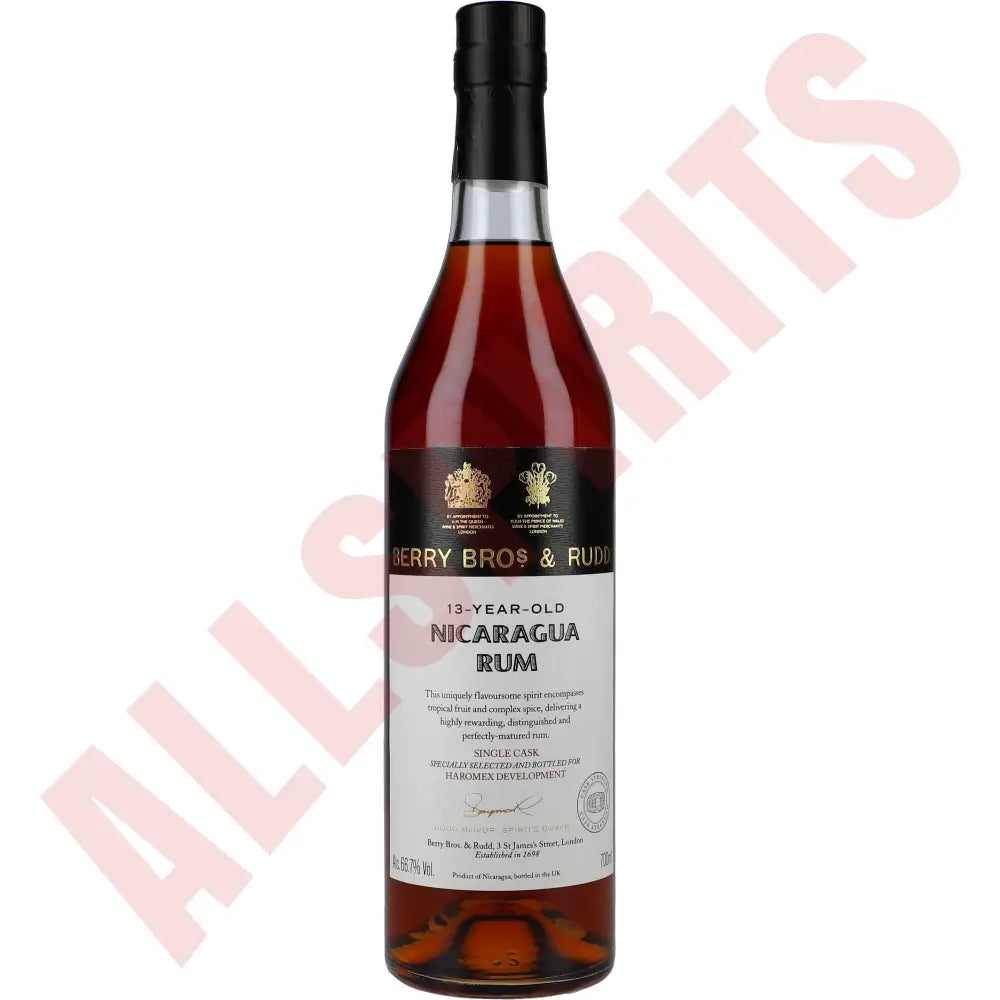 Berry Bros & Rudd Nicaraguan Single Cask Rum Cask Strength 13YO 66,7% 0,7L - AllSpirits