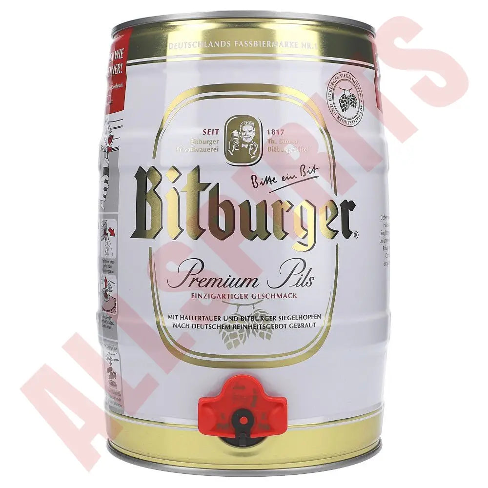 Bitburger Pils 4,8% 5 ltr. - AllSpirits