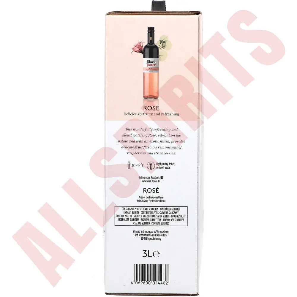 Black Tower Rose 9,5% 3 ltr. - AllSpirits