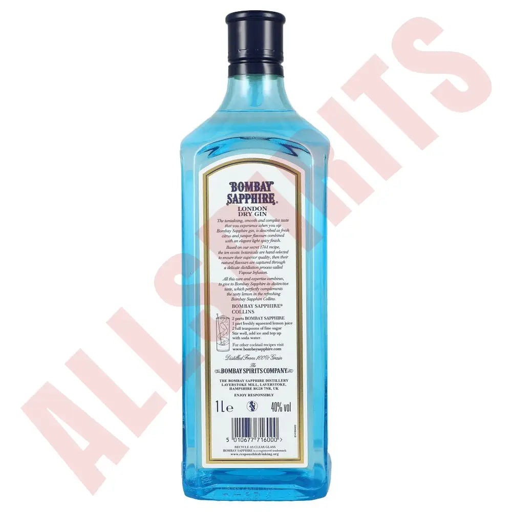 Bombay Sapphire 40% 1 ltr. - AllSpirits