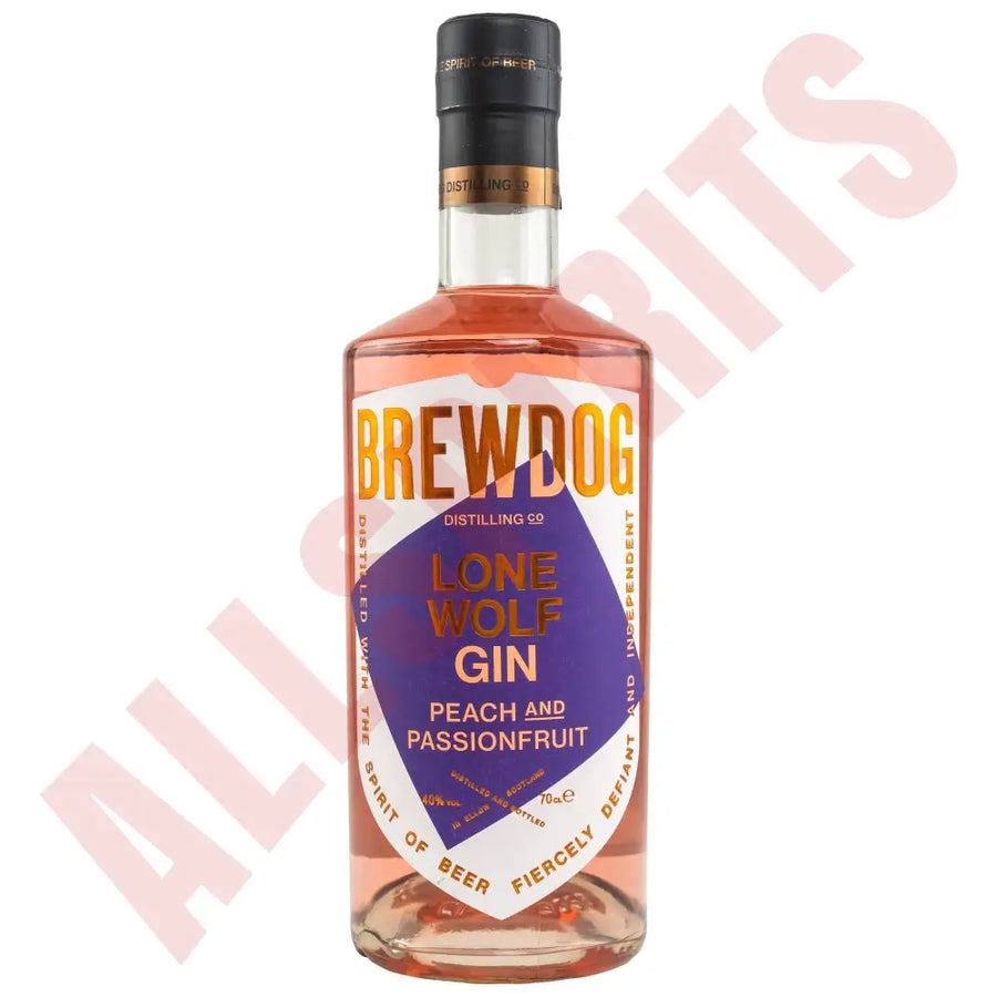 BrewDog LoneWolf White Peach & Passion Fruit Gin 40% 0,7l - AllSpirits