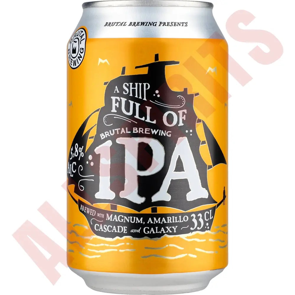 Brutal Brewing A Ship full of IPA 5,8% 24x0,33 ltr. zzgl. DPG Pfand - AllSpirits