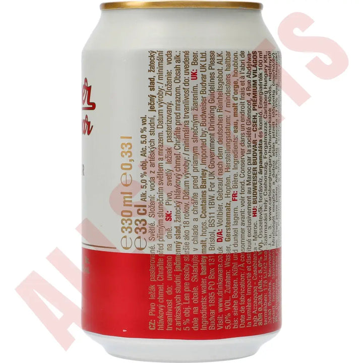 Budweiser 5% 24x 0,33 ltr. zzgl. DPG Pfand - AllSpirits