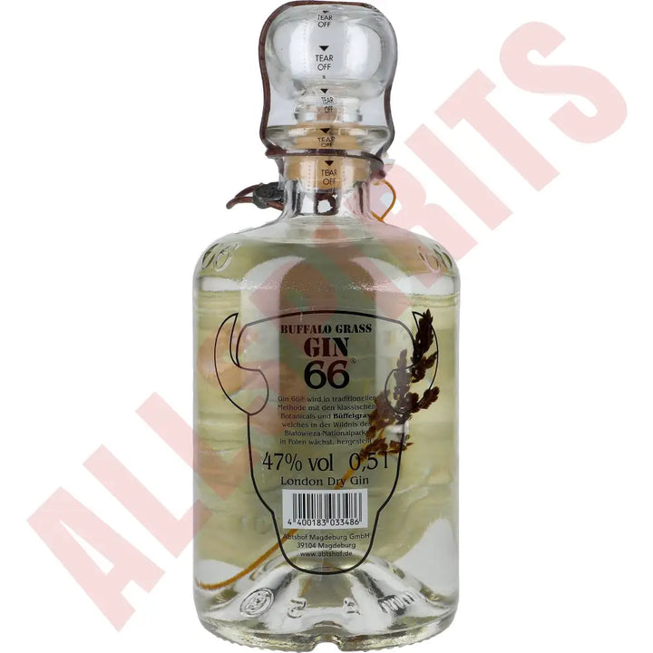 Buffalo Gras Gin 66 47% 0,5 ltr. - AllSpirits