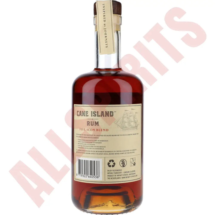 Cane Island Five Icon Blend Rum 44% 0,7 ltr. - AllSpirits