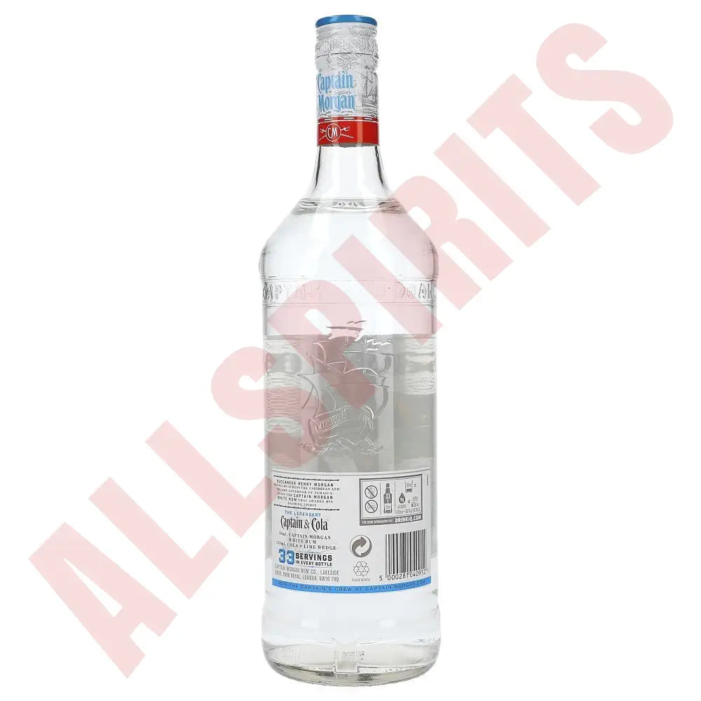 Captain Morgan White Rum 37,5% 1 ltr. - AllSpirits