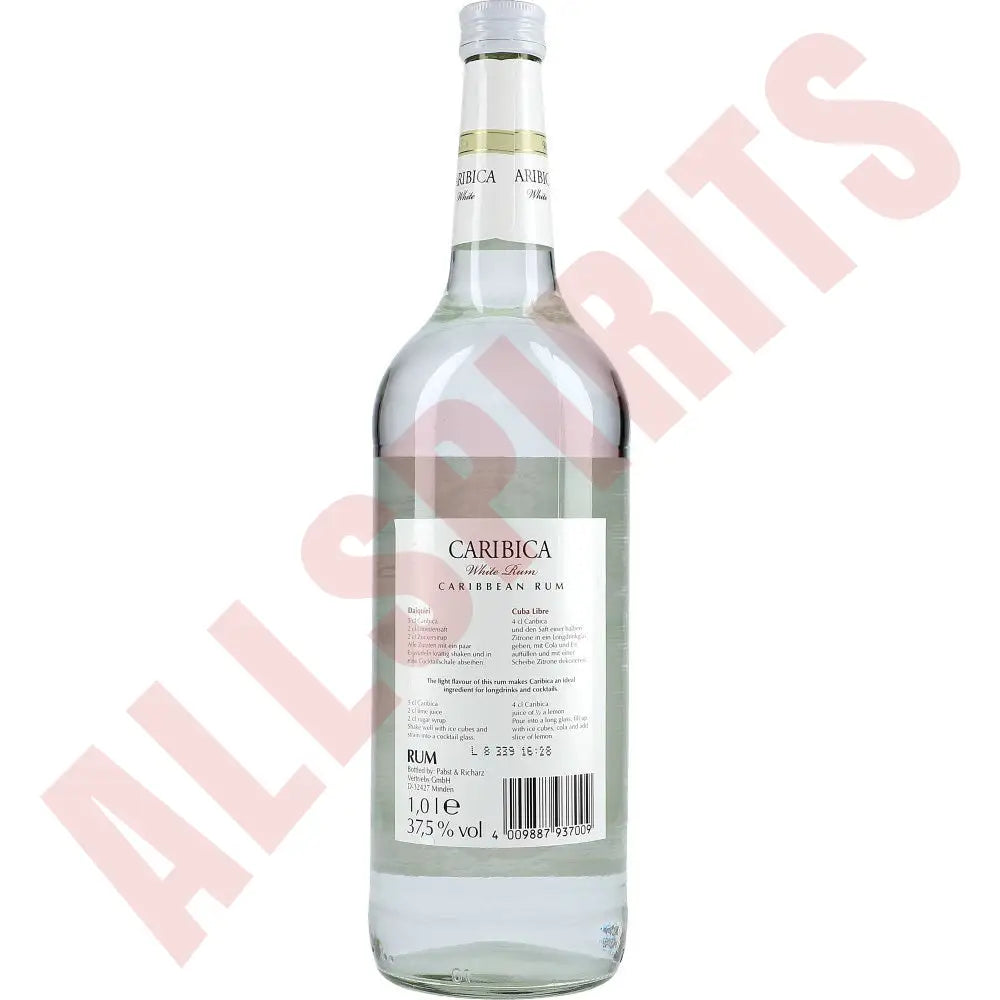 Caribica white 37,5% 1 ltr. - AllSpirits