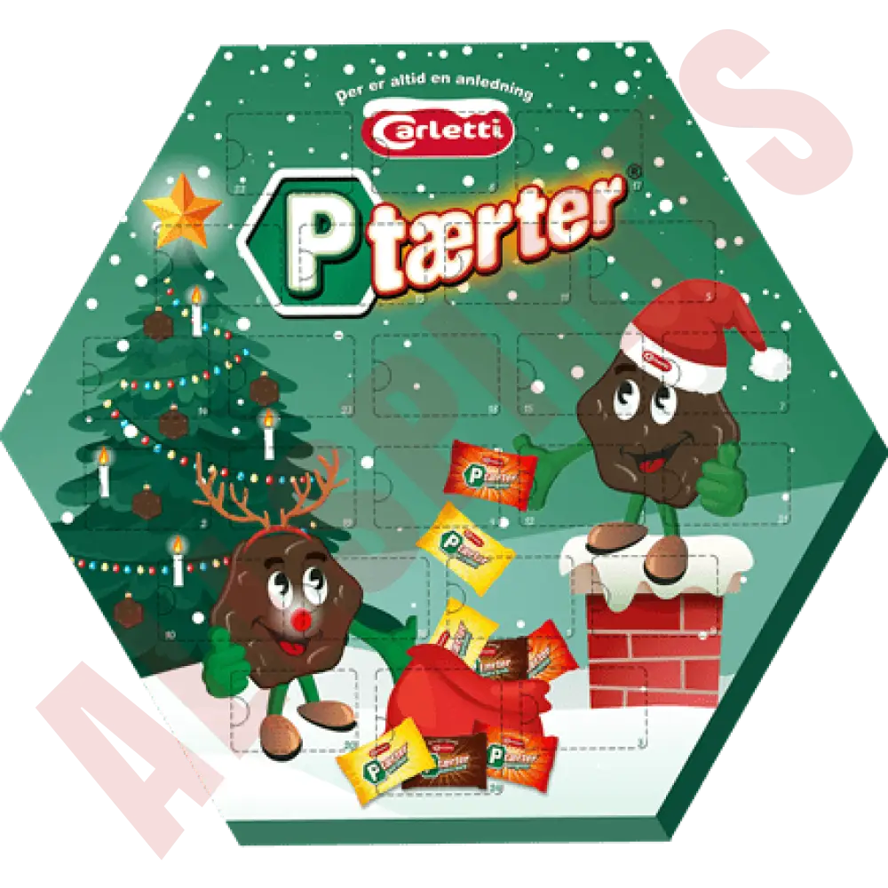 Carletti P-Tærter Adventskalender 243g - AllSpirits