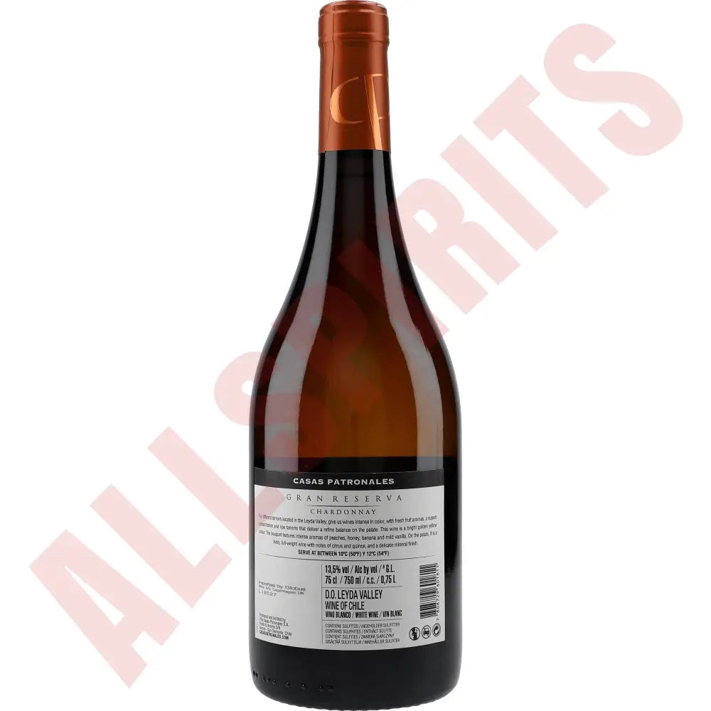 Casas Patronales Gran Reserva Chardonnay 13 % 0,75 ltr. - AllSpirits