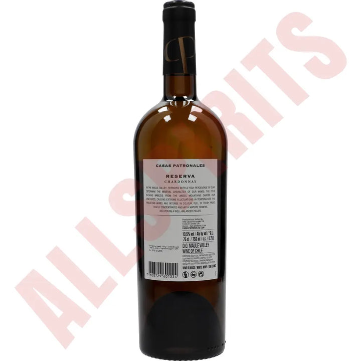 Casas Patronales Reserva Chardonnay 13 % 0,75 ltr. - AllSpirits