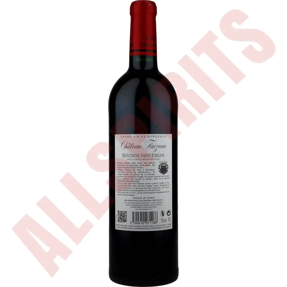 Chateau Faizeau Montagne Saint Emilion 13% 0,75 ltr. (RB) - AllSpirits