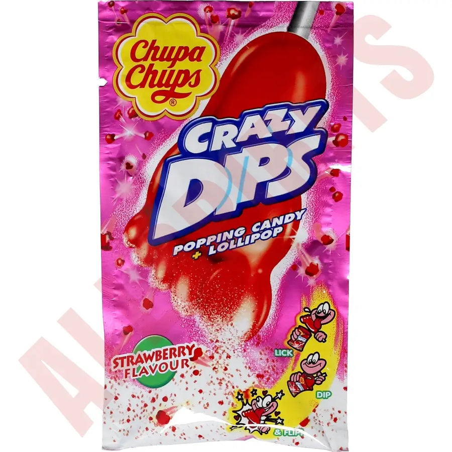 Chupa Chups Crazy Dips Erdbeere 14g - AllSpirits