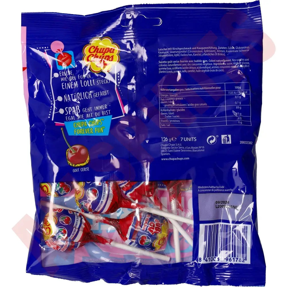 Chupa Chups Maxi Bubble Gum 126g - AllSpirits