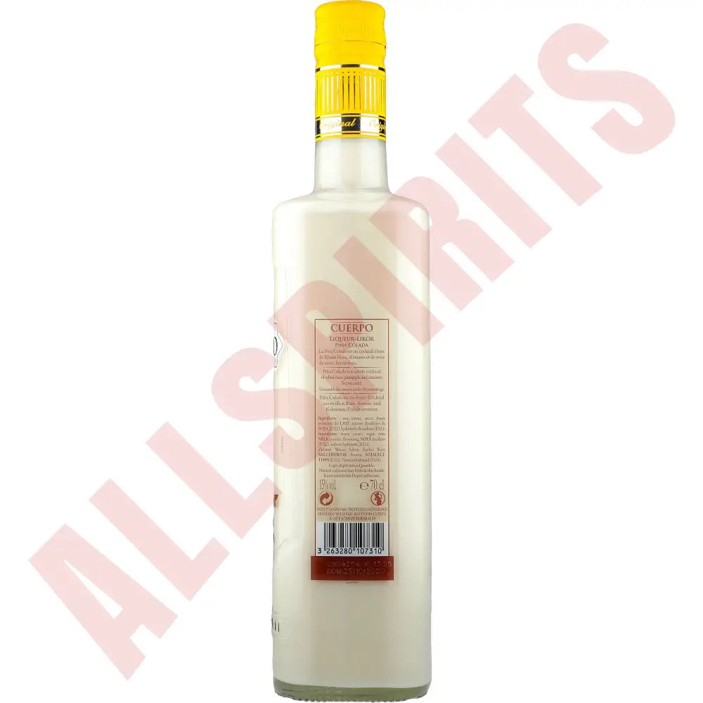 Cuerpo Liqueur Pina Colada 15% 0,7 ltr. - AllSpirits