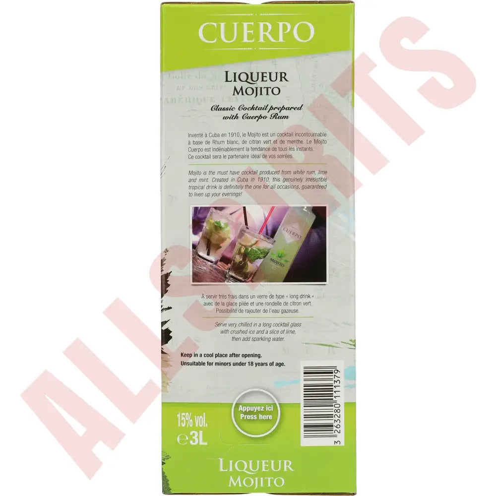 Cuerpo Mojito 15% 3 ltr. - AllSpirits