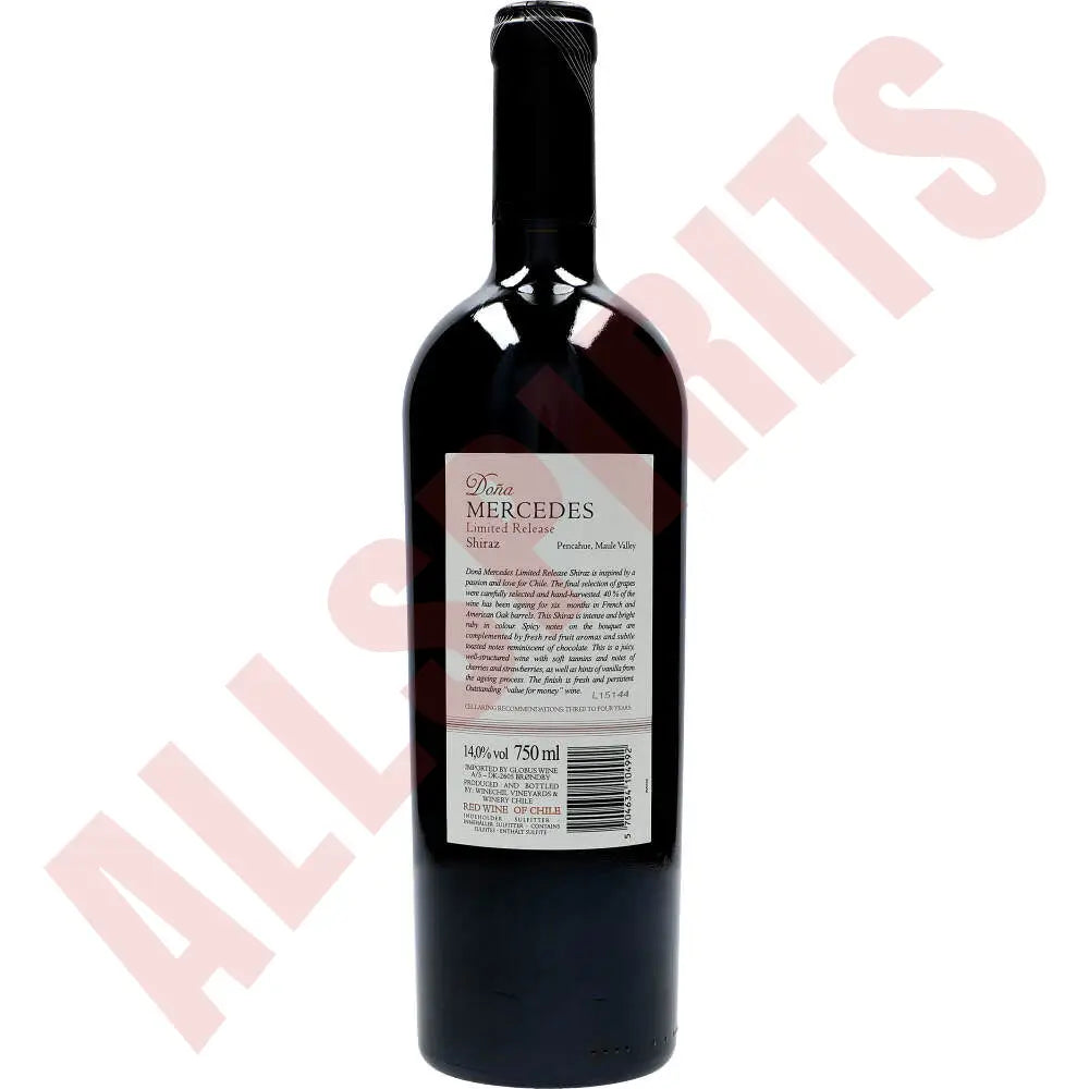 Dona Mercedes Shiraz 14% 0,75 ltr - AllSpirits