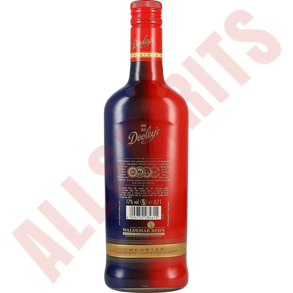 Dooleys Toffee cream 17% 0,7 ltr. - AllSpirits