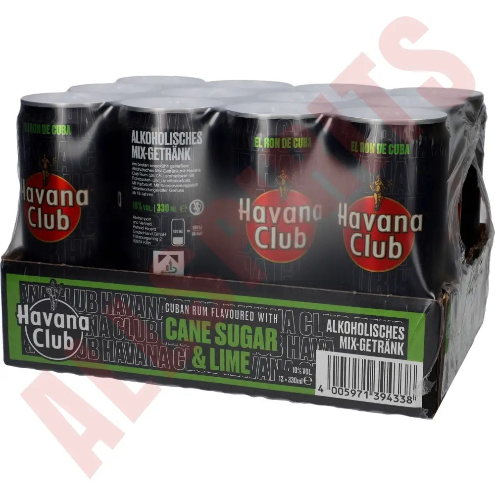 DPG Havana Club Cane Sugar & Lime 10% 12x 0.33 ltr. - AllSpirits