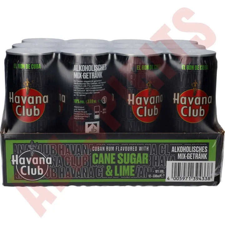 DPG Havana Club Cane Sugar & Lime 10% 12x 0.33 ltr. - AllSpirits