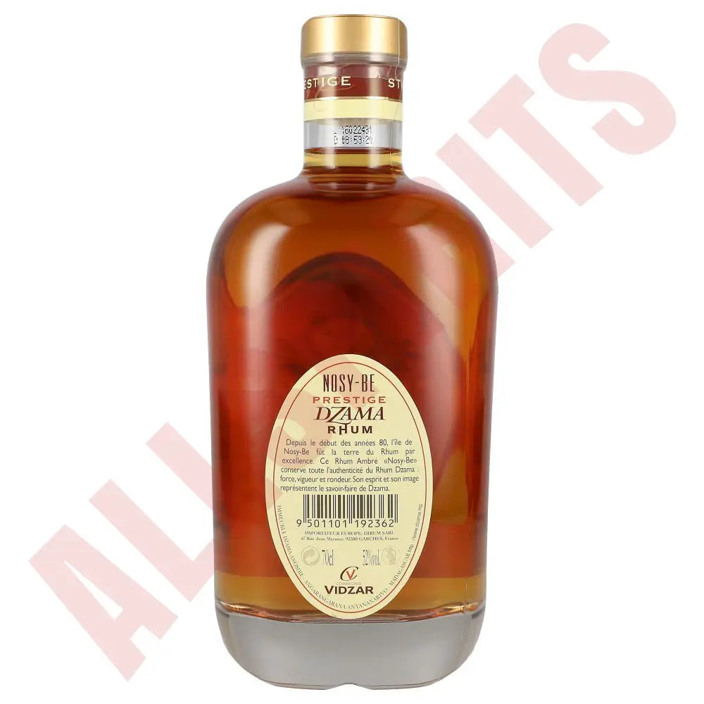 Dzama Nosy Be Ambre Prestige 0,7L 52% - AllSpirits