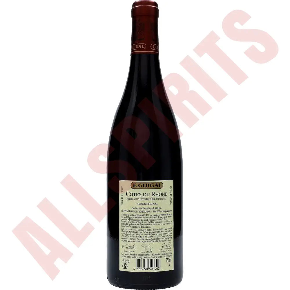 E.Guigal Cotes Du Rhone Rouge 14% 0,75 ltr. - AllSpirits