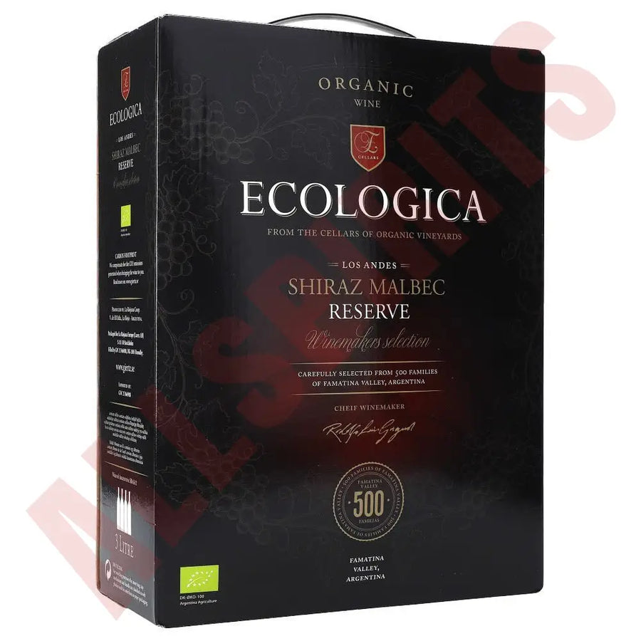 Ecologica Shiraz&Malbec Reserve 12,5% 3 ltr. - AllSpirits