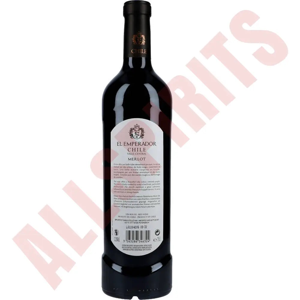 El Emperador Merlot 13% 0,75 ltr. - AllSpirits