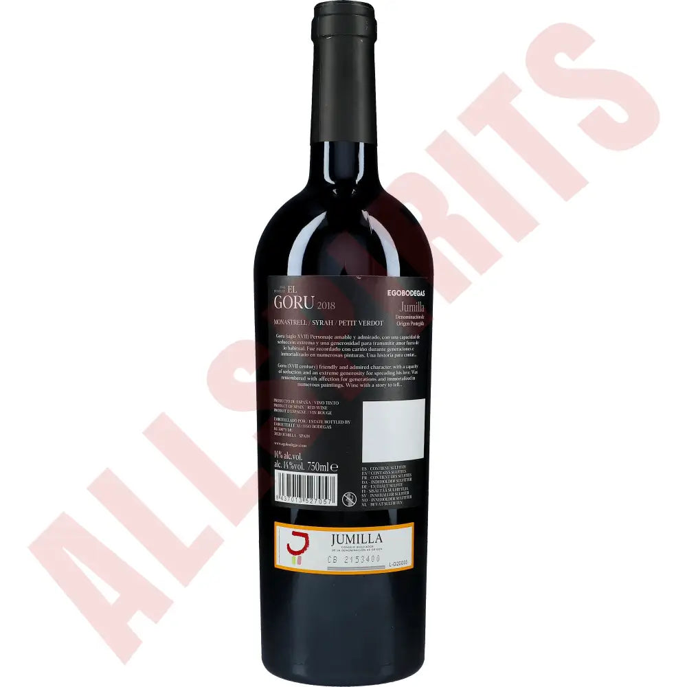 El Goru Monastrell Syrah Petit Verdot 14% 0,75 ltr. - AllSpirits