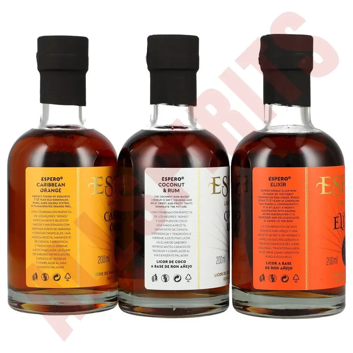 Espero Creole Giftset (Orange/Coconut&Rum/Elixir) 3x0,2L 38% (RB) - AllSpirits