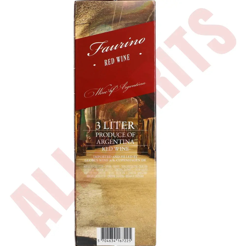 Faurino Red 12,5% 3 ltr. BIB - AllSpirits