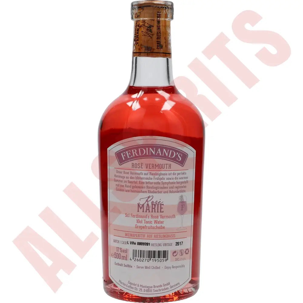 Ferdinand's Rosé Vermouth 0,5l 17% - AllSpirits