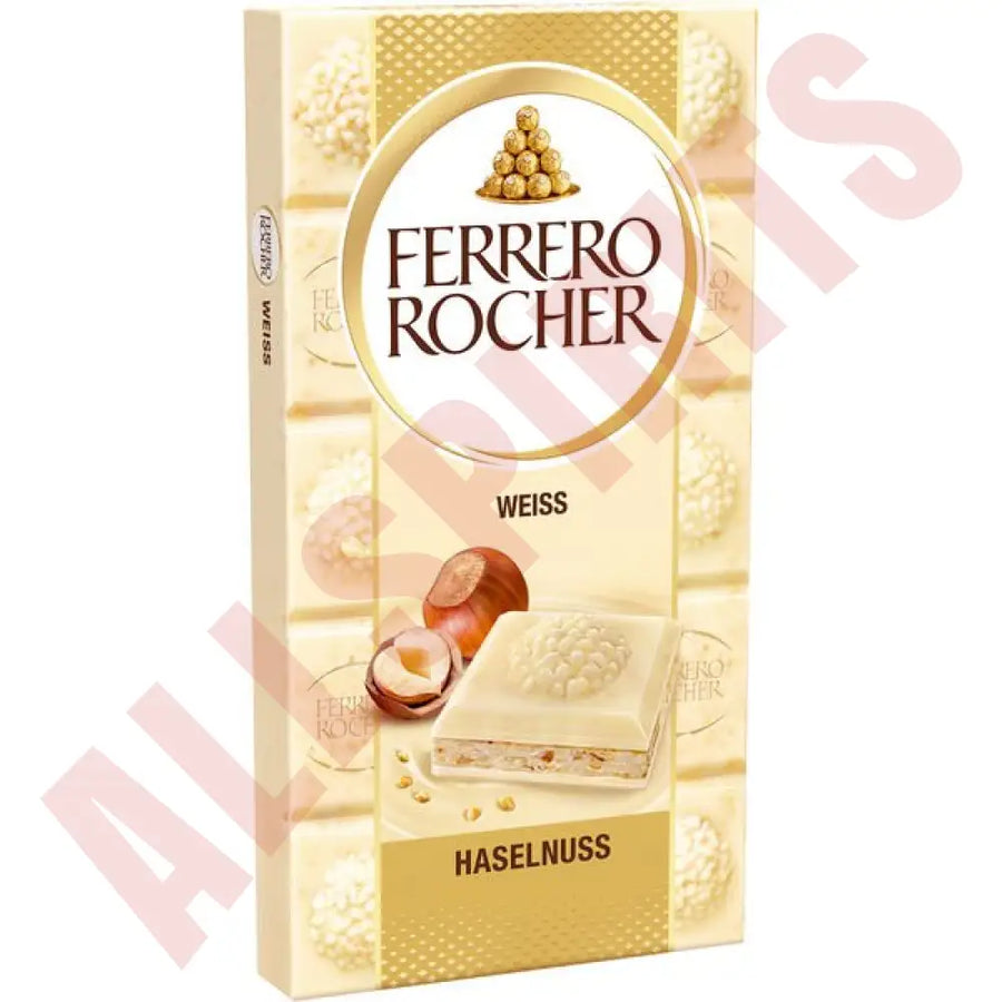 Ferrero Rocher Weiss 90g Tafel - AllSpirits