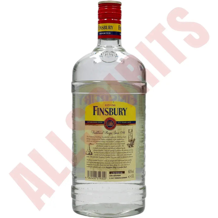 Finsbury London Dry Gin 60% 1 ltr. - AllSpirits