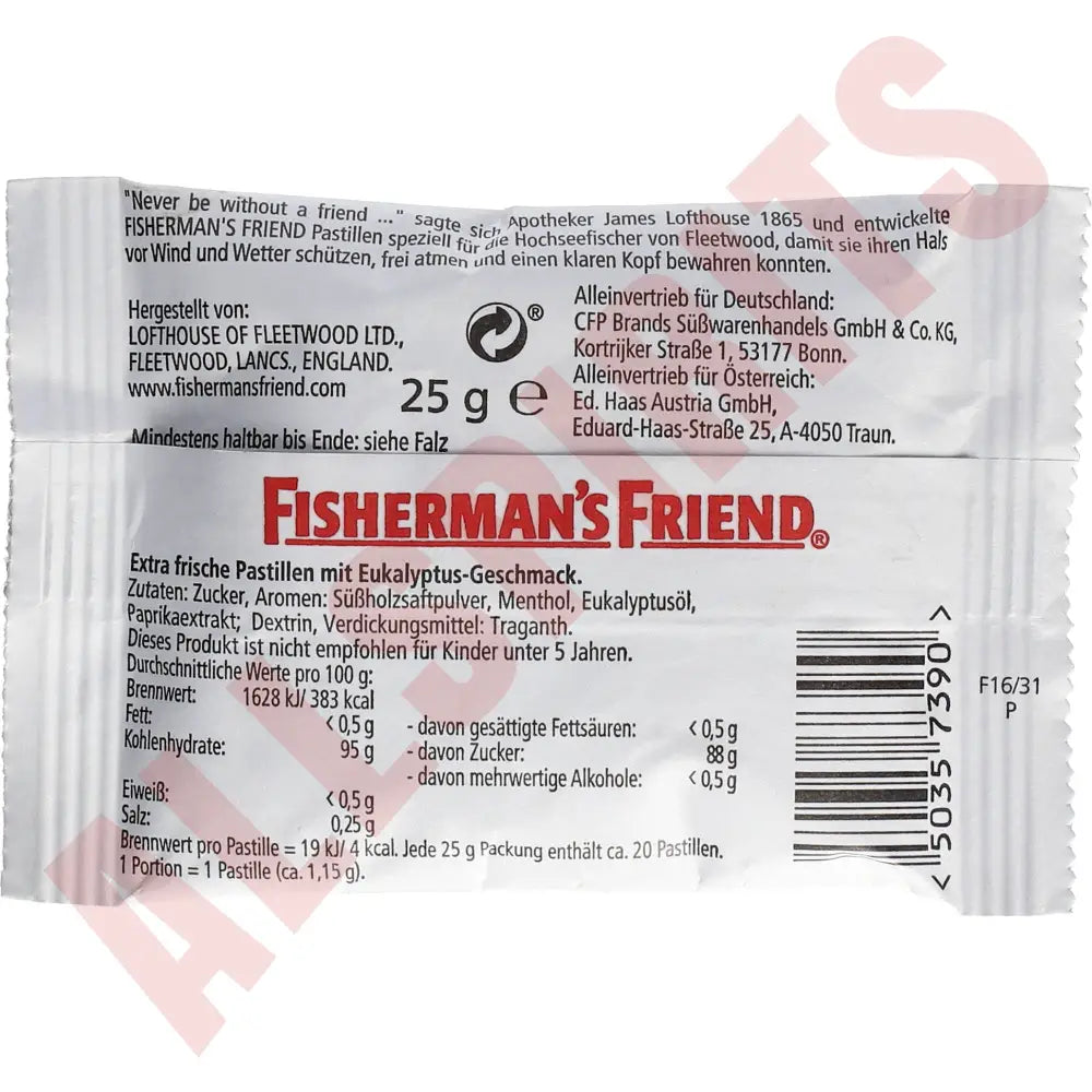 Fisherman´s Friend Eucalyptus 25g - AllSpirits