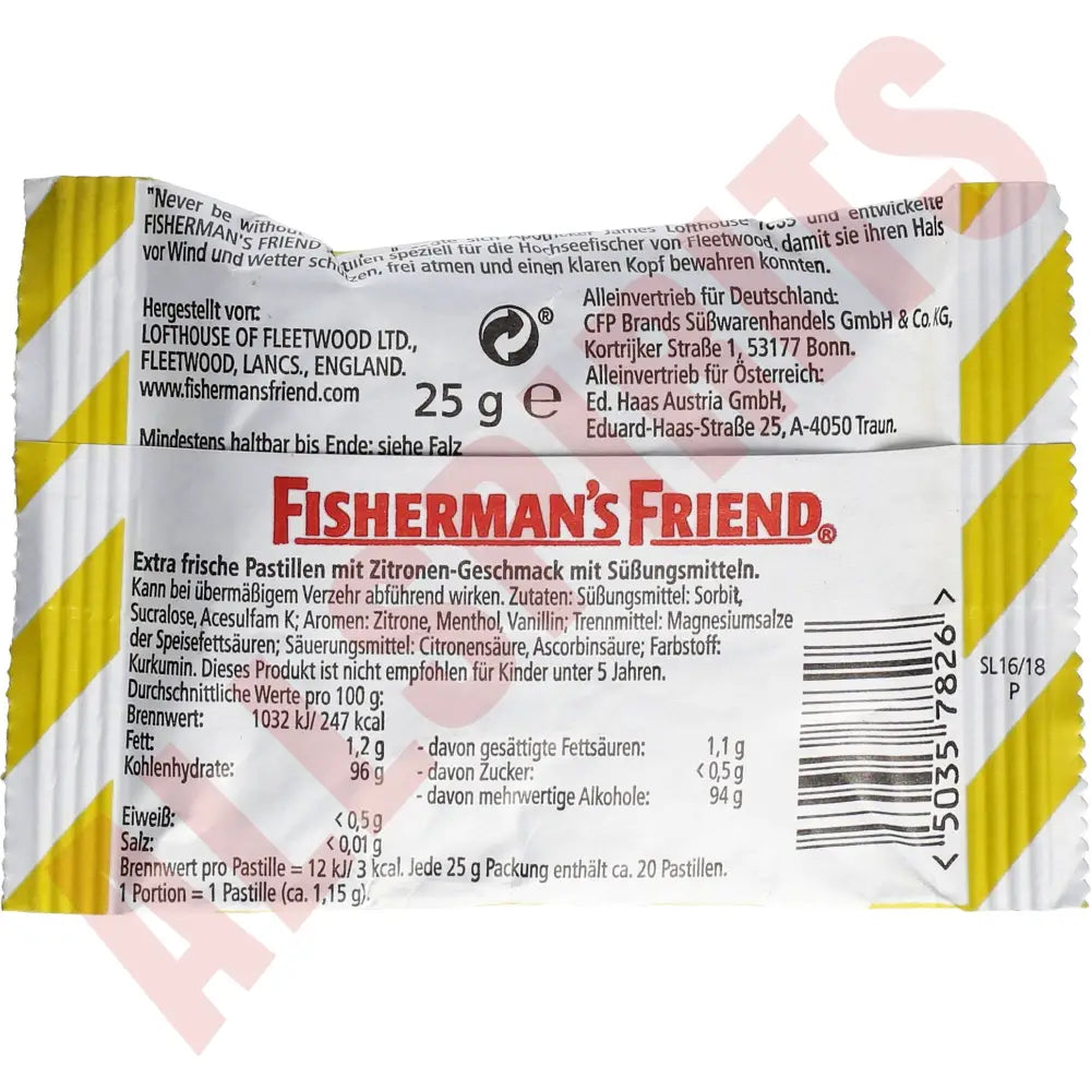 Fisherman´s Friend Lemon OZ 25g - AllSpirits