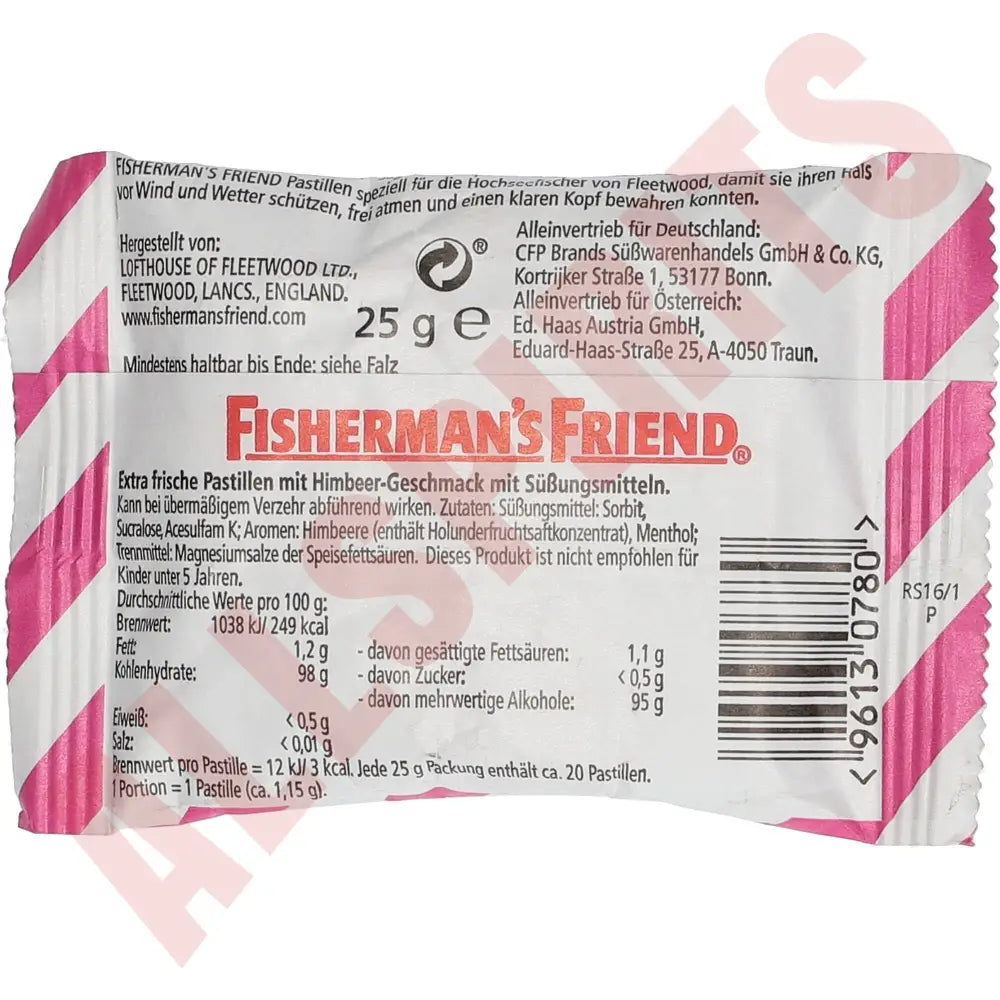 Fisherman´s Friend Raspberry OZ 25g - AllSpirits