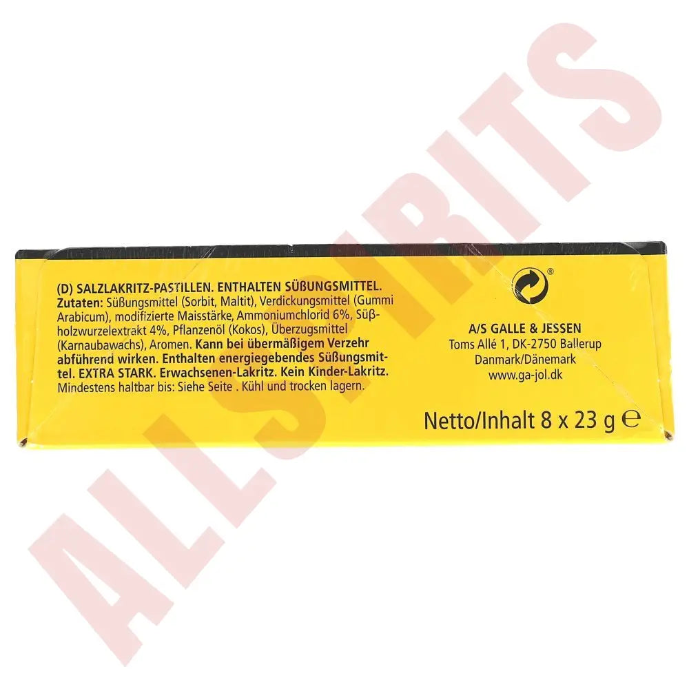 Ga-Jol Zuckerfrei Salt-Lakrids 8 x 23g - AllSpirits