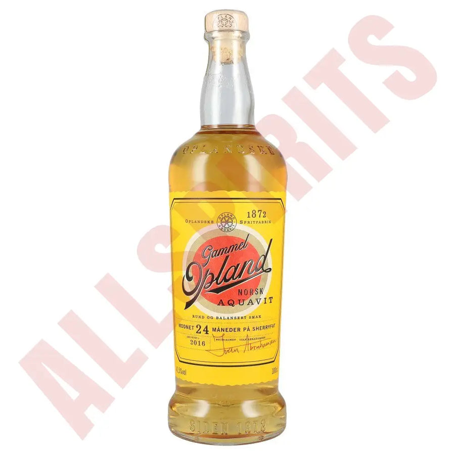 Gammel Opland Aquavit 41,5% 1 ltr. - AllSpirits