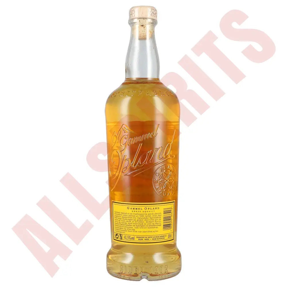 Gammel Opland Aquavit 41,5% 1 ltr. - AllSpirits