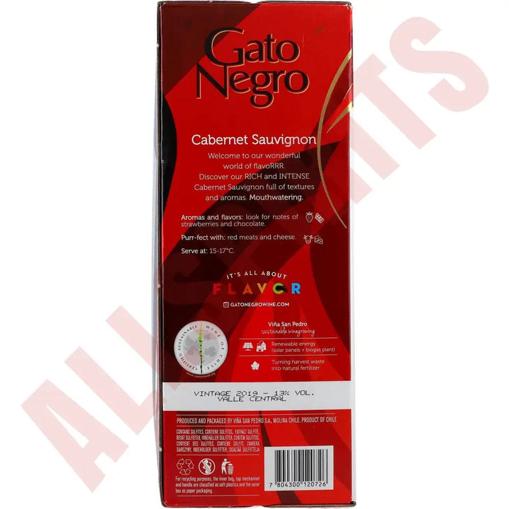 Gato Negro Cabernet Sauvignon 13% 3 ltr. - AllSpirits