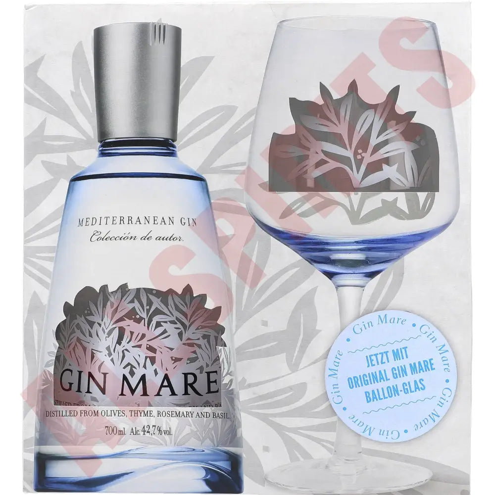 Gin Mare + Glas 42,7% 0,7 ltr. - AllSpirits