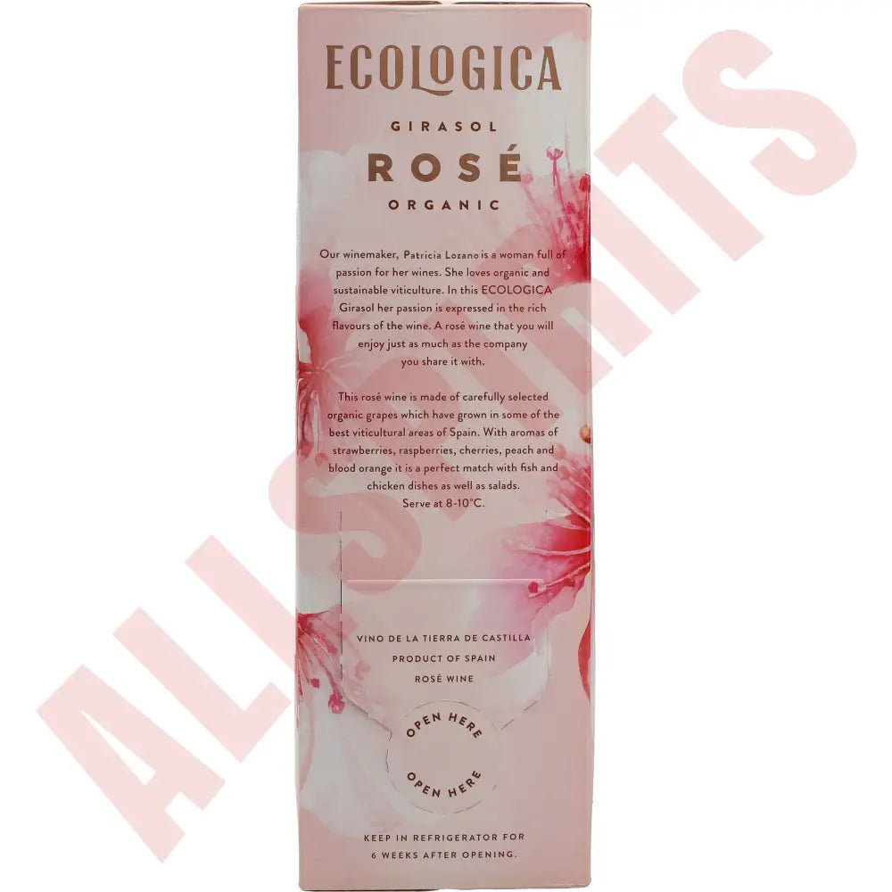 Girasol ORG Rosado 13,5 % 3 ltr. - AllSpirits