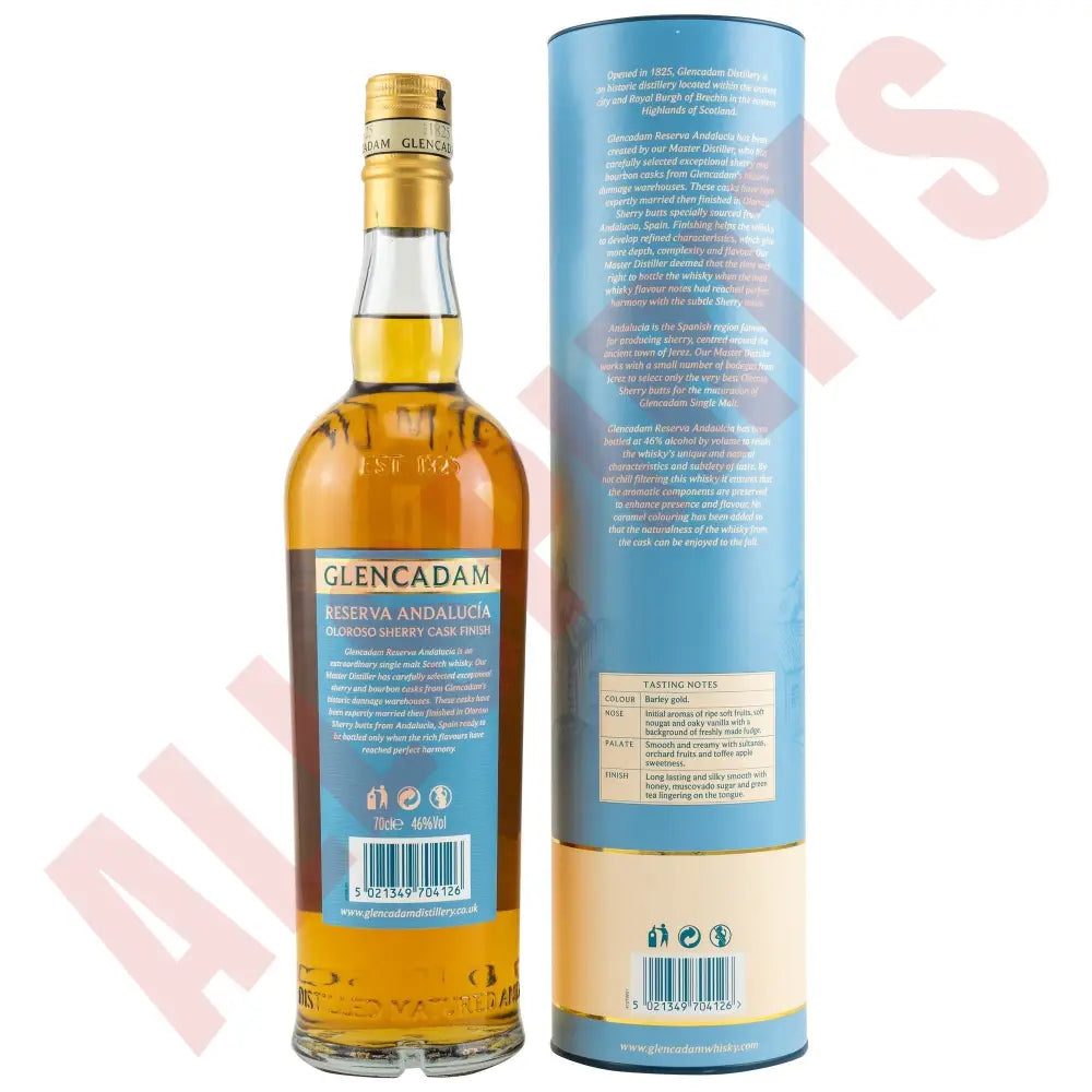 Glencadam Reserva Andalucia 46% 0,7l - AllSpirits