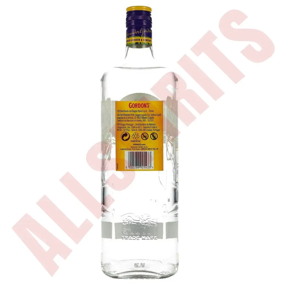 Gordons Gin 37,5% 1 ltr. - AllSpirits