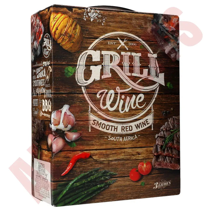 Grill Wine Smooth red 15% 3 ltr. - AllSpirits