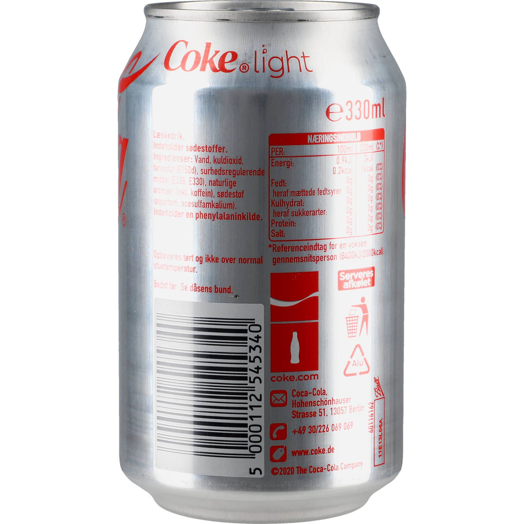 Coca Cola light 24x 0,33 ltr. zzgl. DPG Pfand