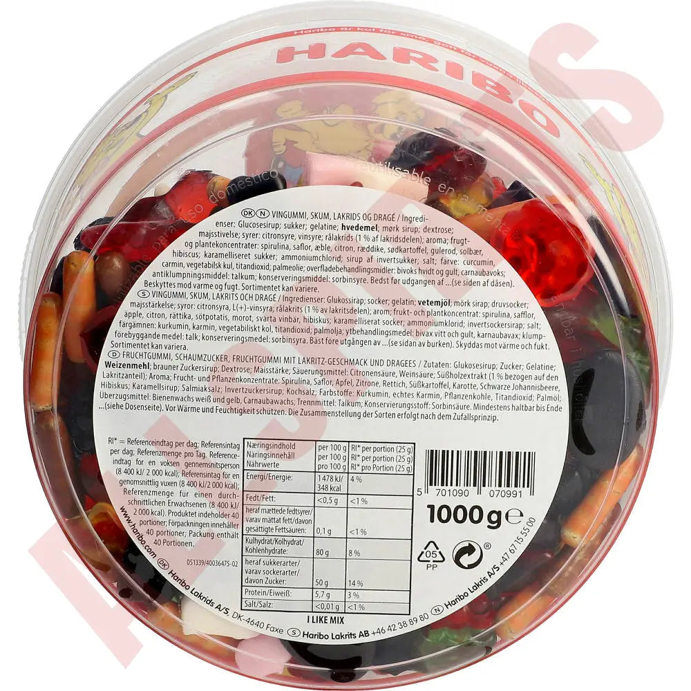 Haribo DK I Like Mix 1 kg - AllSpirits