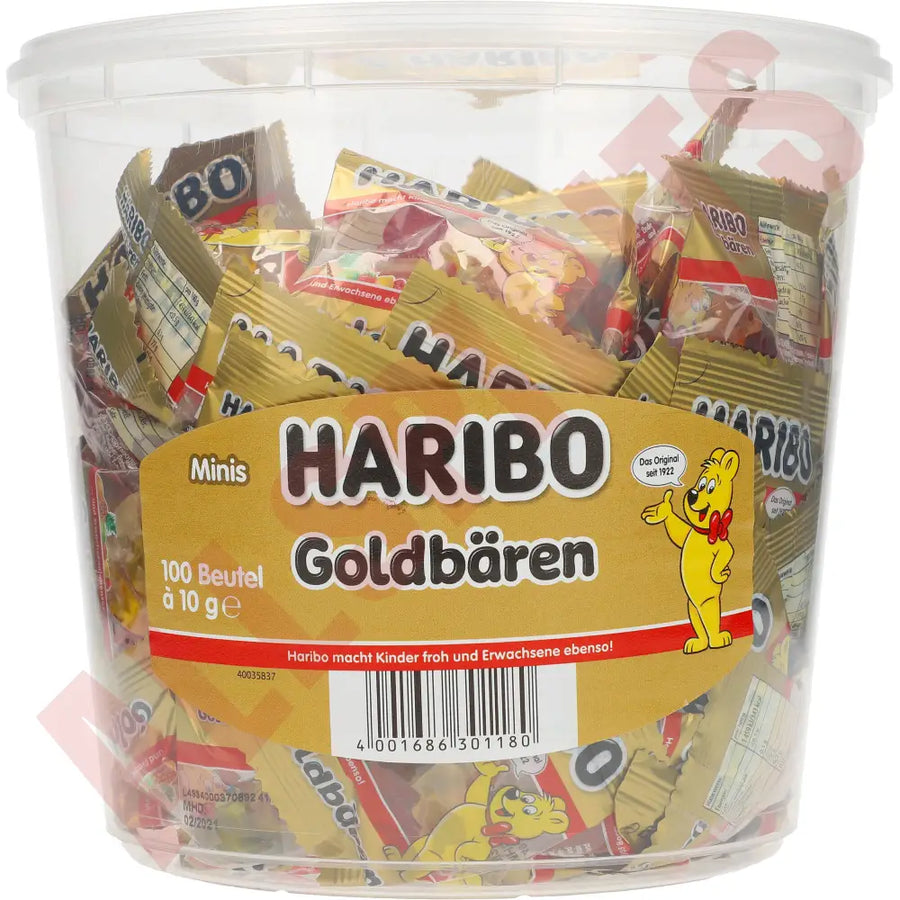 Haribo Goldbären Minis – 100 Beutel á 10g – 1kg - AllSpirits