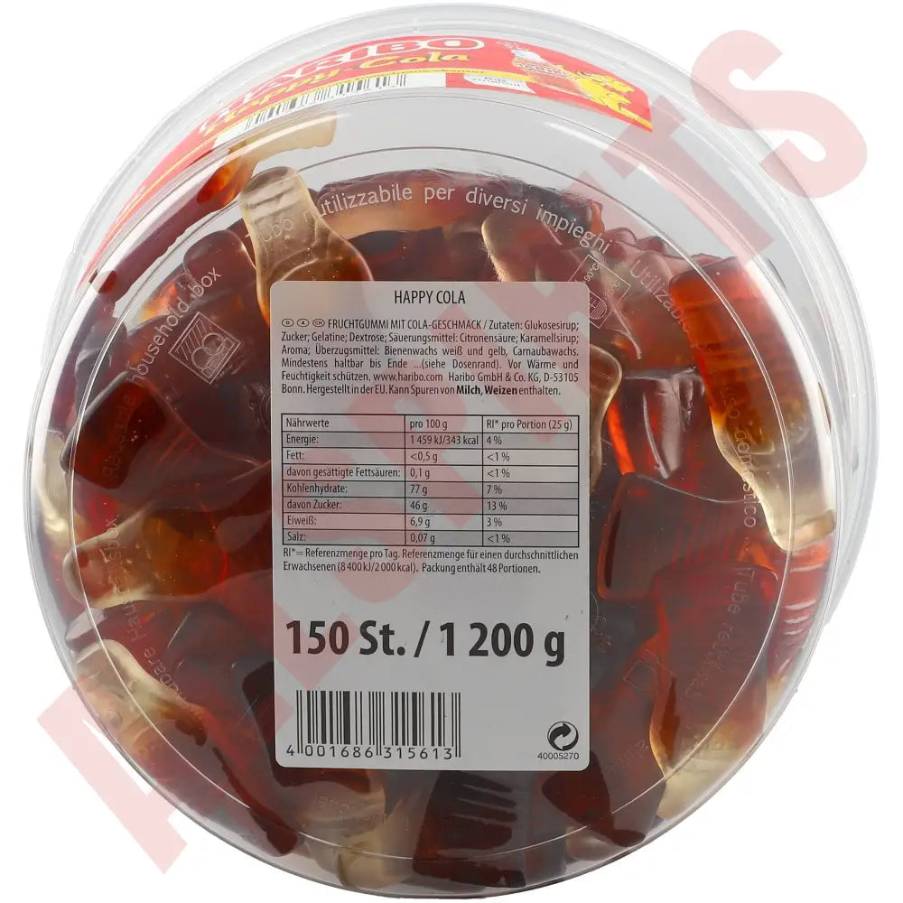 Haribo Happy Cola 1,2 kg - AllSpirits