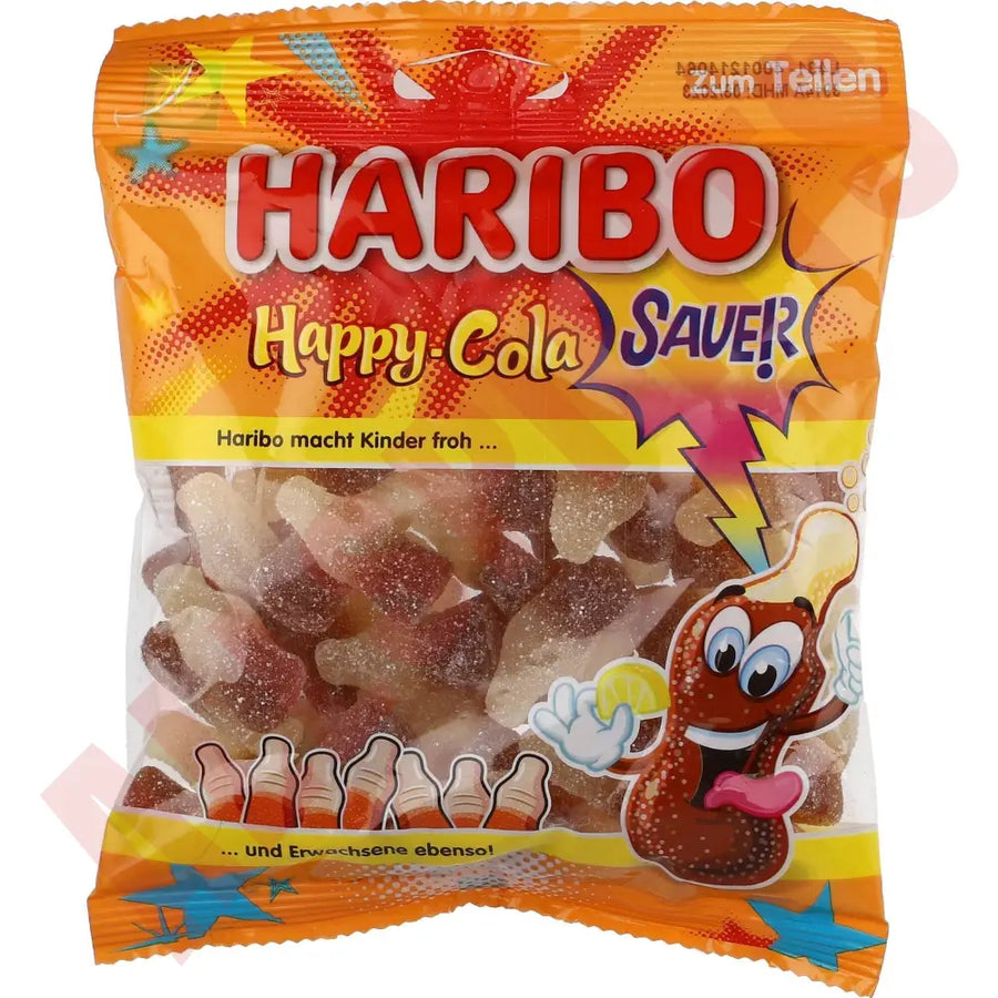 Haribo Happy Cola Sauer 18 BT 175 g - AllSpirits